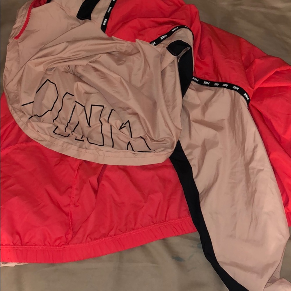 Pink brand windbreaker
